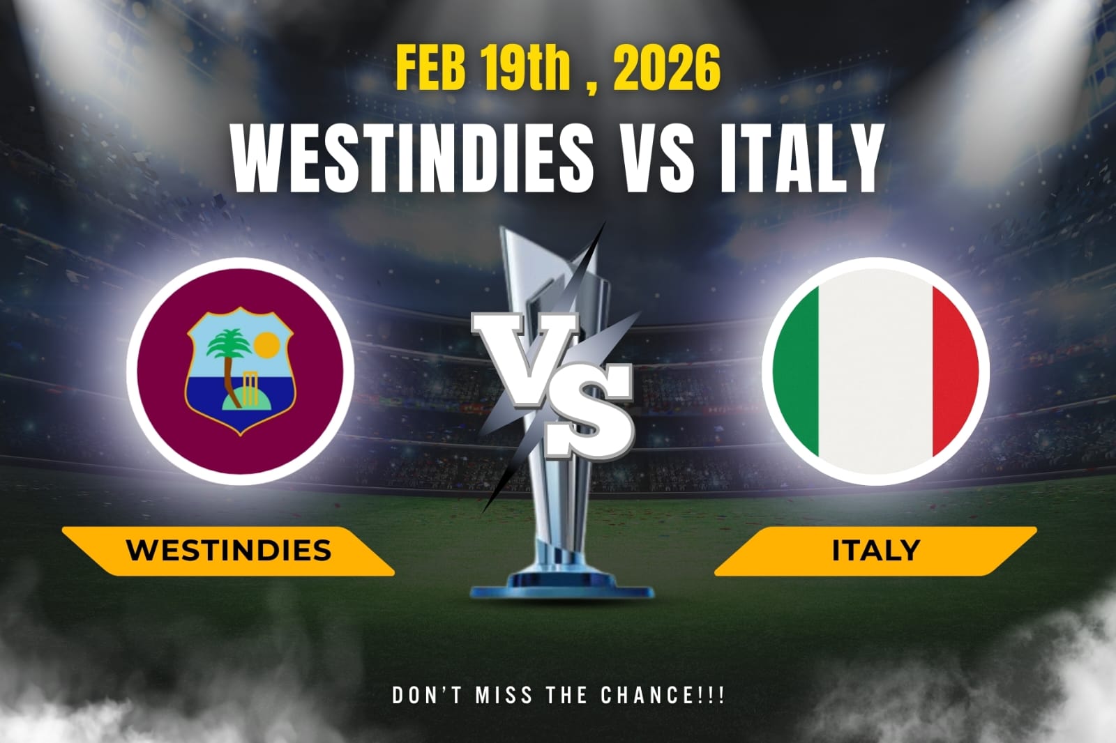 West Indies vs Italy